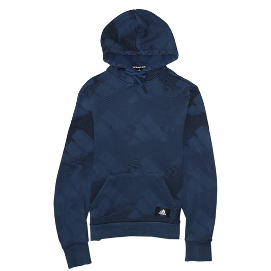 Mens UK Size XS adidas Blue Pullover Hoodie