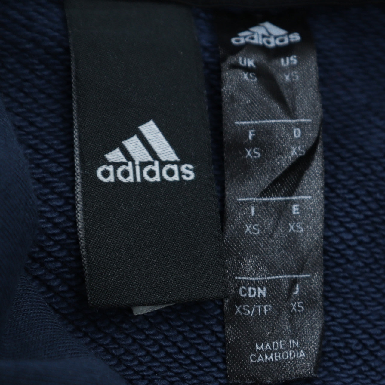 Mens UK Size XS adidas Blue Pullover Hoodie