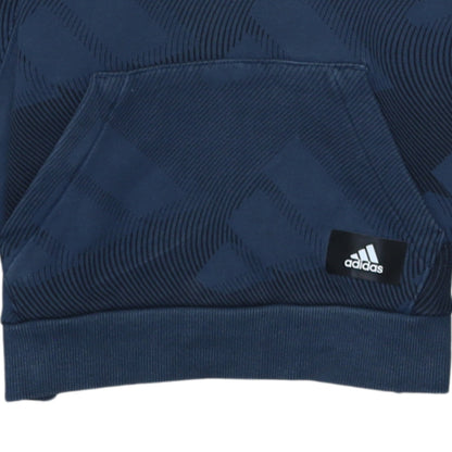 Mens UK Size XS adidas Blue Pullover Hoodie