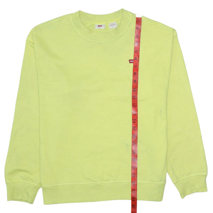 Womens UK Size M Levi's Yellow Pullover Sweatshirt