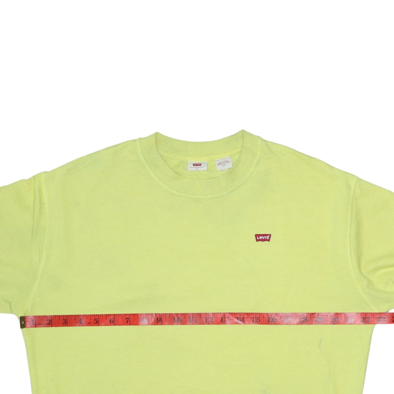 Womens UK Size M Levi's Yellow Pullover Sweatshirt