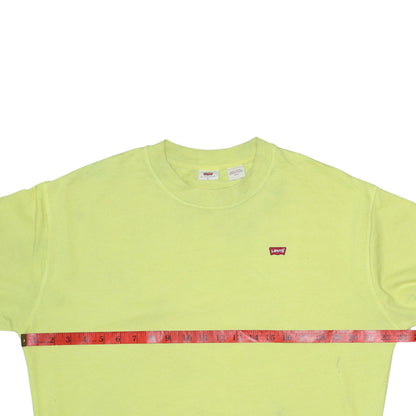 Womens UK Size M Levi's Yellow Pullover Sweatshirt