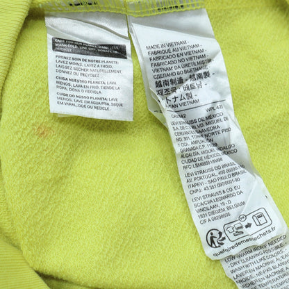 Womens UK Size M Levi's Yellow Pullover Sweatshirt