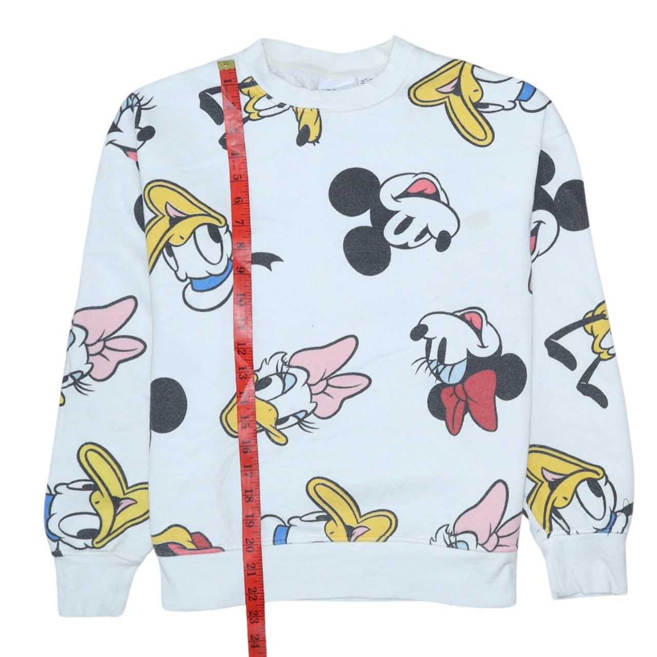 Womens UK Size XS Disney White Pullover Sweatshirt