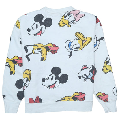 Womens UK Size XS Disney White Pullover Sweatshirt