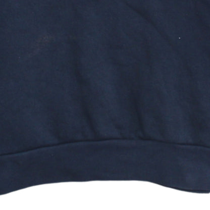 Adidas Boys Blue Pullover Hoodie 15-16 Years Colourblock Logo Sweatshirt