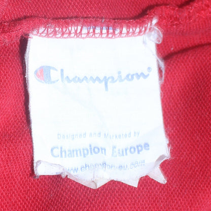 Mens UK Size XL Champion Red Pullover Hoodie