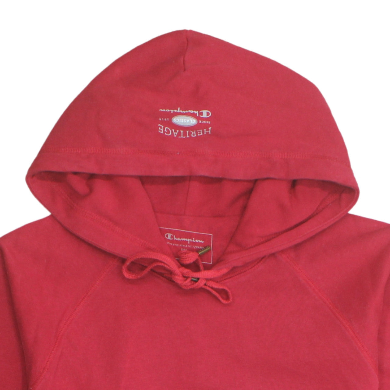 Mens UK Size XL Champion Red Pullover Hoodie