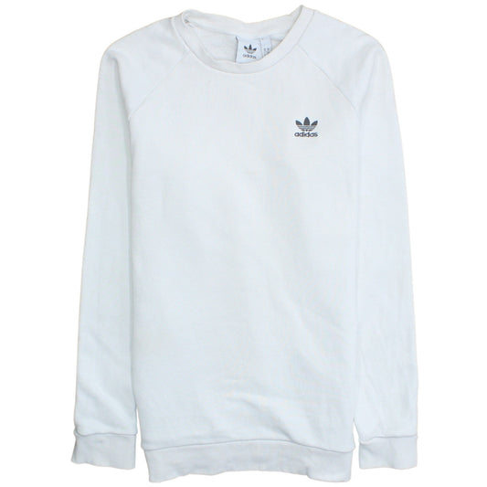 Mens UK Size M adidas White Pullover Sweatshirt