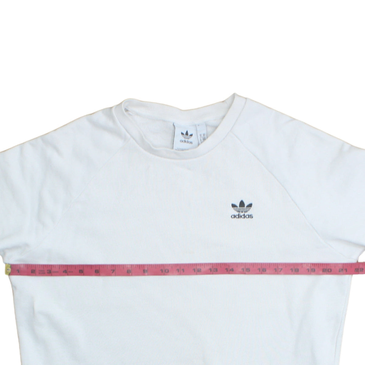 Mens UK Size M adidas White Pullover Sweatshirt