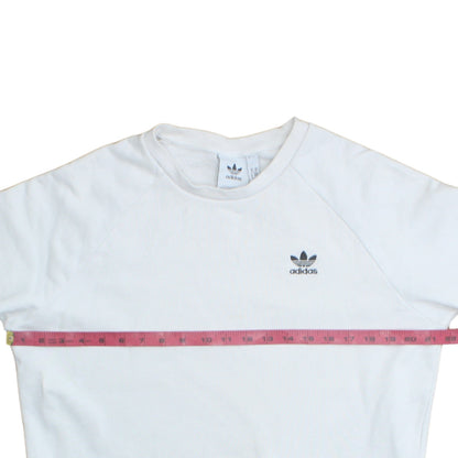 Mens UK Size M adidas White Pullover Sweatshirt