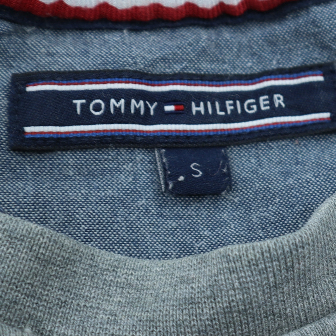 Mens UK Size S Tommy Hilfiger Grey Pullover Sweatshirt