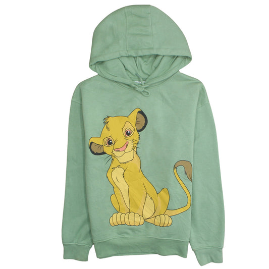 Womens UK Size 10/12 Disney Green Pullover Hoodie