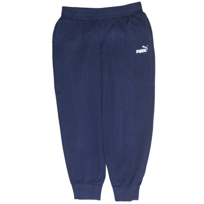 Mens UK Size M PUMA Regular Fit Jogger Blue Trousers