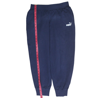 Mens UK Size M PUMA Regular Fit Jogger Blue Trousers