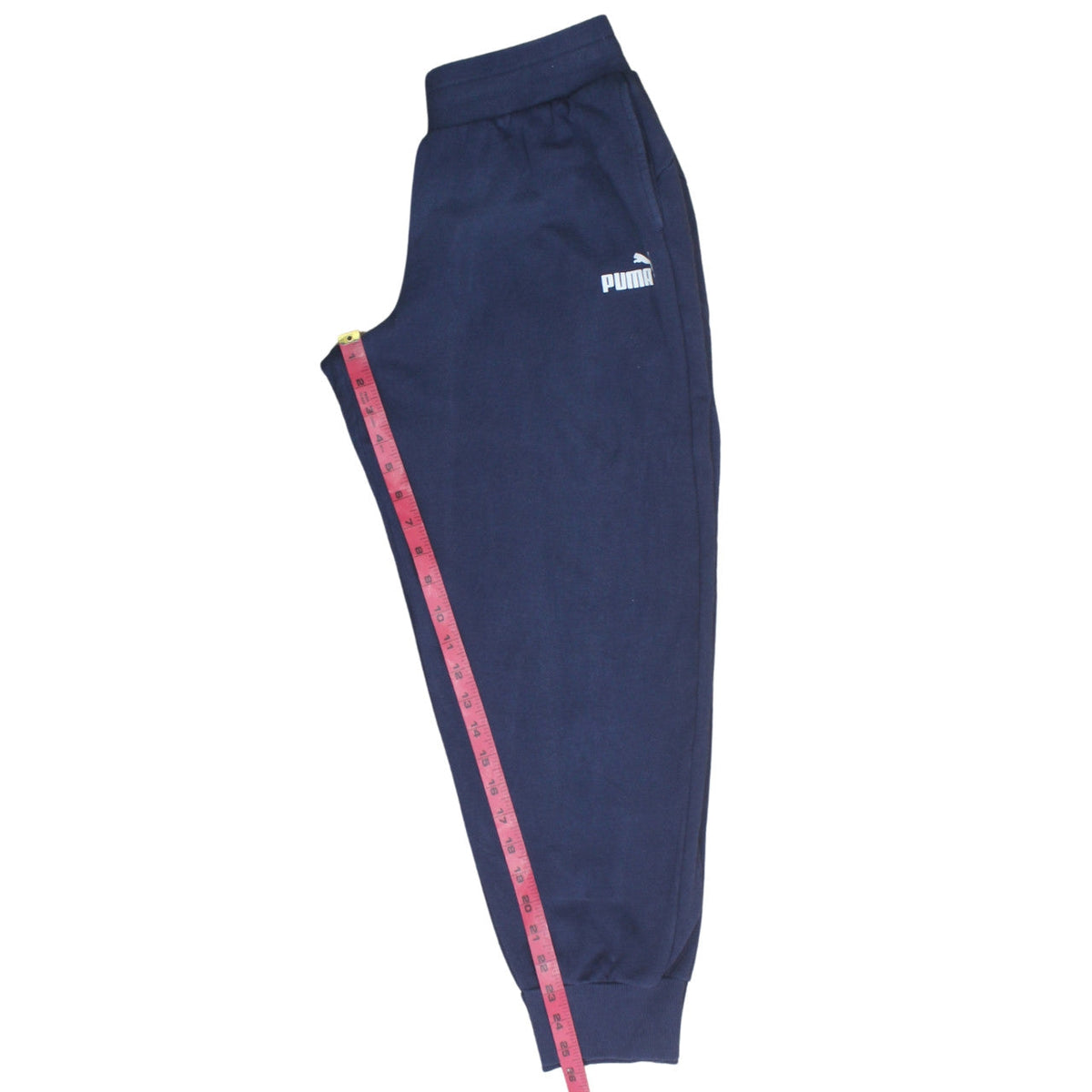 Mens UK Size M PUMA Regular Fit Jogger Blue Trousers