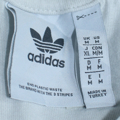 Mens UK Size M adidas White  T-Shirt