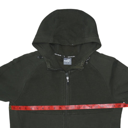 Mens UK Size S PUMA Green Full Zip Hoodie