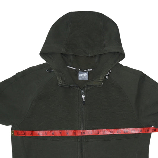 Mens UK Size S PUMA Green Full Zip Hoodie