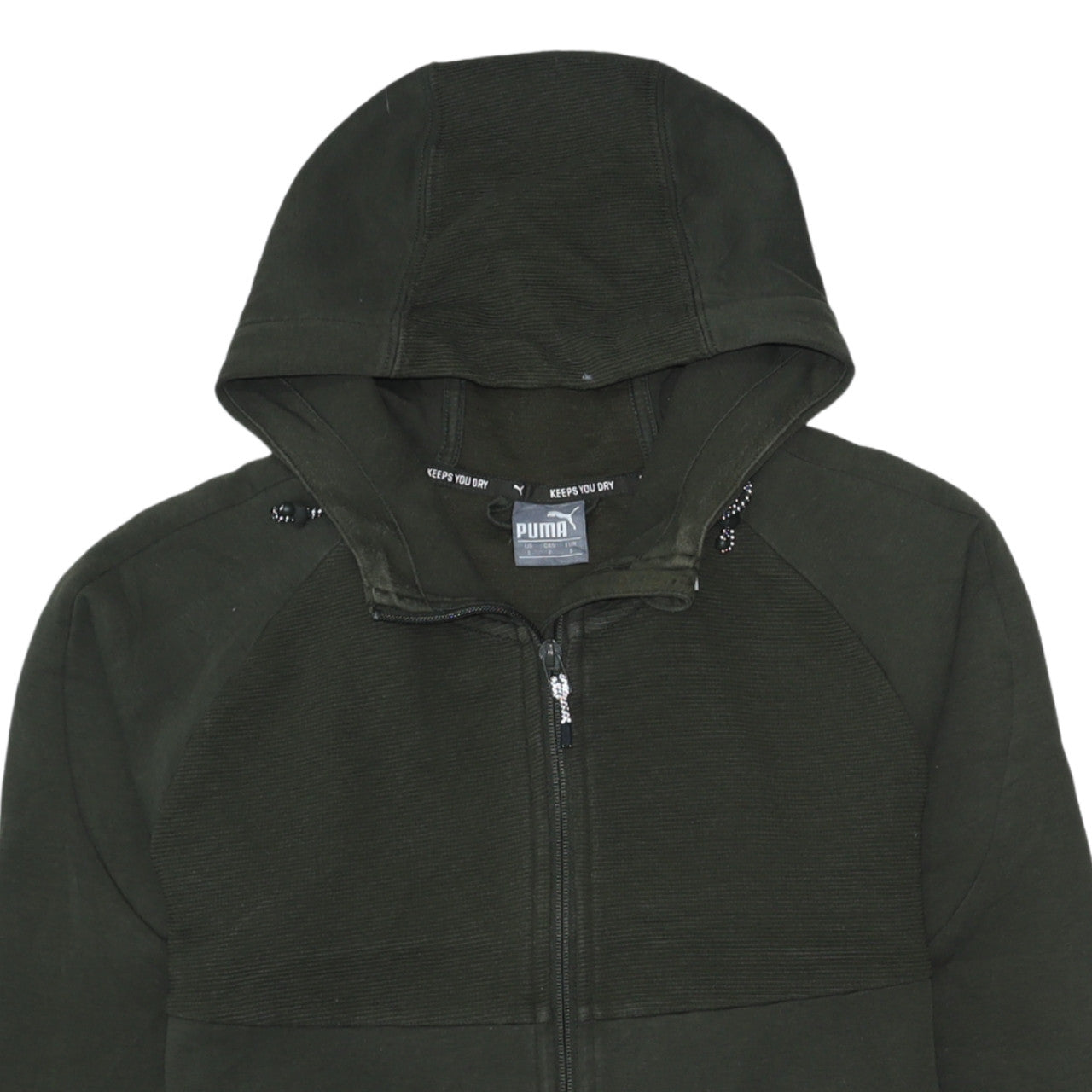 Mens UK Size S PUMA Green Full Zip Hoodie