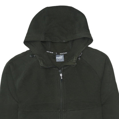 Mens UK Size S PUMA Green Full Zip Hoodie