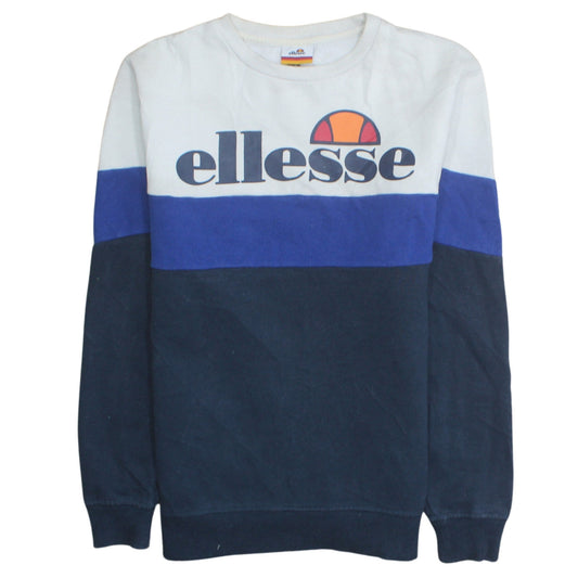 Mens UK Size S ellesse Blue Pullover Sweatshirt