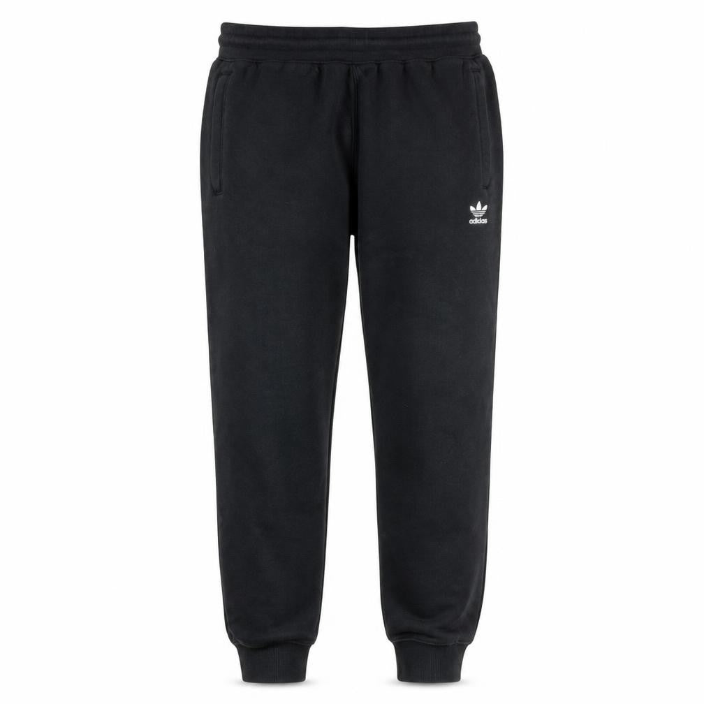 Front view of Adidas Men's Black XL Jogger Sweatpants Fleece Casual Trousers
