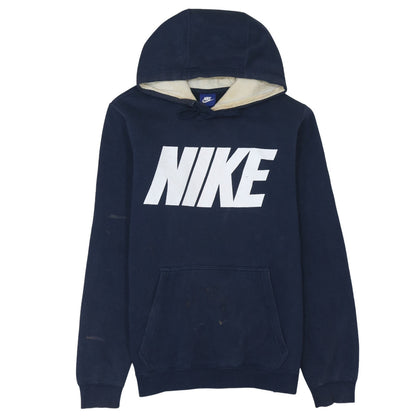 Mens UK Size S Nike Blue Pullover Hoodie