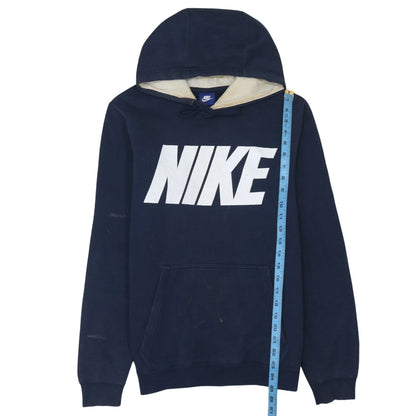 Mens UK Size S Nike Blue Pullover Hoodie