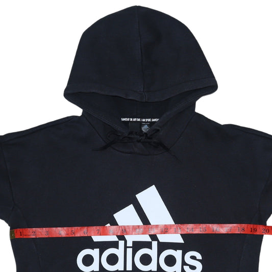 Womens UK Size XS adidas Black Pullover Hoodie