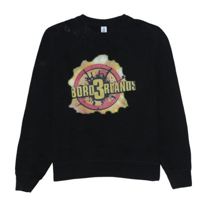 Mens UK Size S Just Hoods Black Pullover Sweatshirt