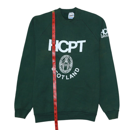 Mens UK Size L Fruit of the Loom Green Pullover Sweatshirt