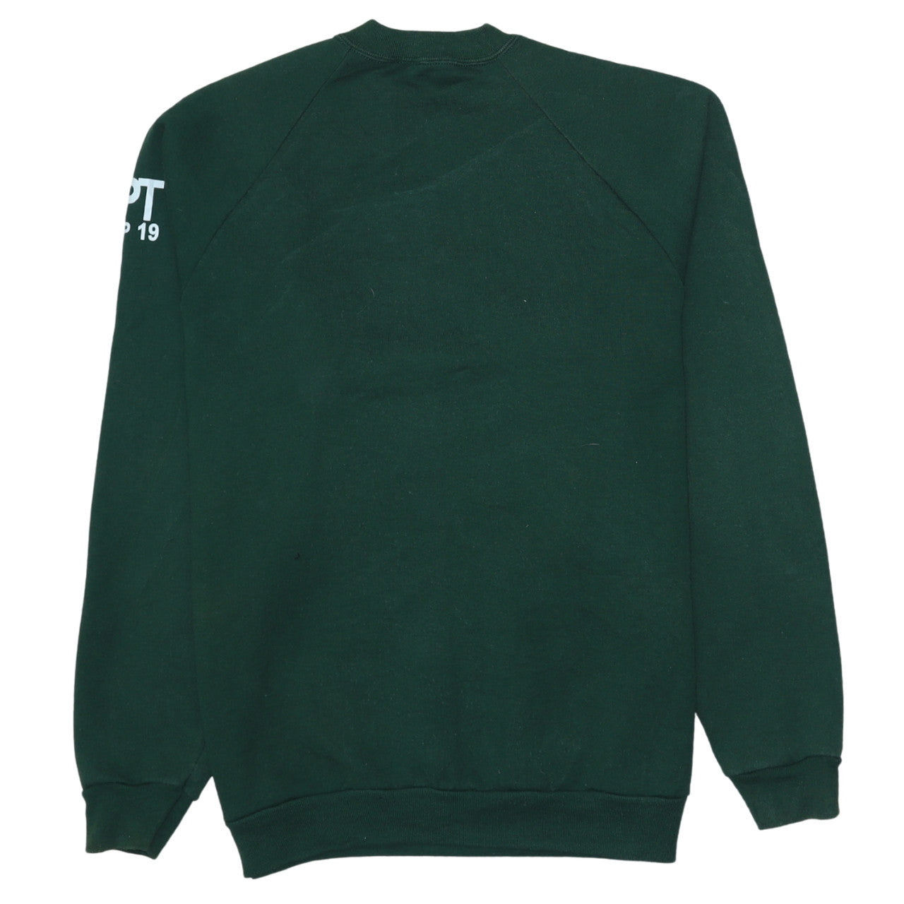 Mens UK Size L Fruit of the Loom Green Pullover Sweatshirt