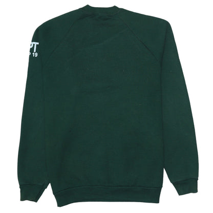 Mens UK Size L Fruit of the Loom Green Pullover Sweatshirt