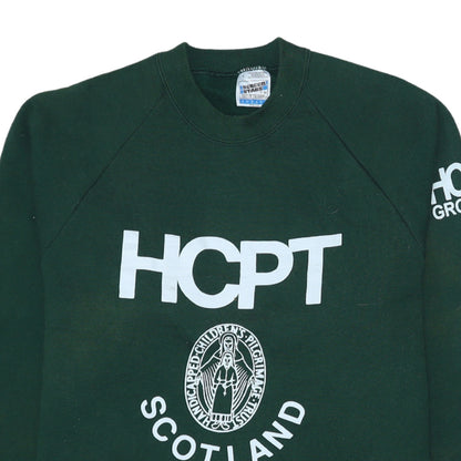 Mens UK Size L Fruit of the Loom Green Pullover Sweatshirt