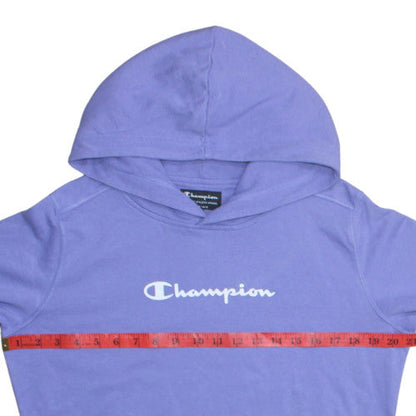 Womens UK Size L Champion Purple Pullover Hoodie