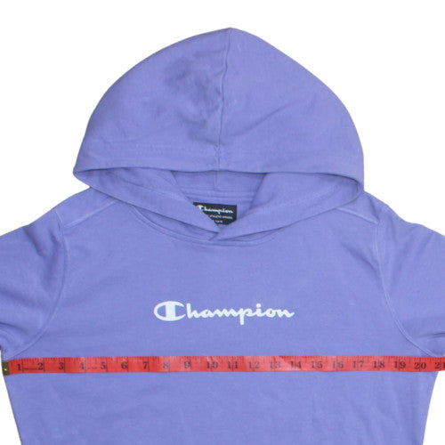 Womens UK Size L Champion Purple Pullover Hoodie