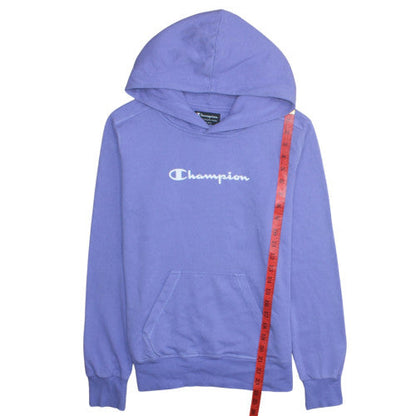 Womens UK Size L Champion Purple Pullover Hoodie