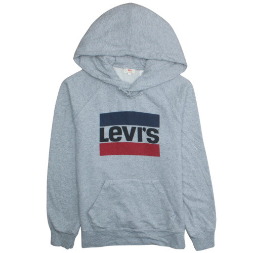 Mens UK Size M Levi's Grey Pullover Hoodie