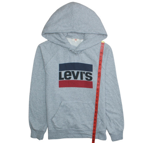 Mens UK Size M Levi's Grey Pullover Hoodie