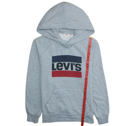Mens UK Size M Levi's Grey Pullover Hoodie