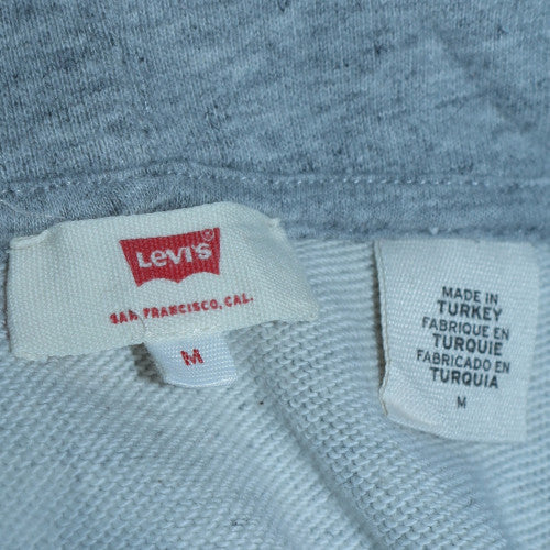 Mens UK Size M Levi's Grey Pullover Hoodie