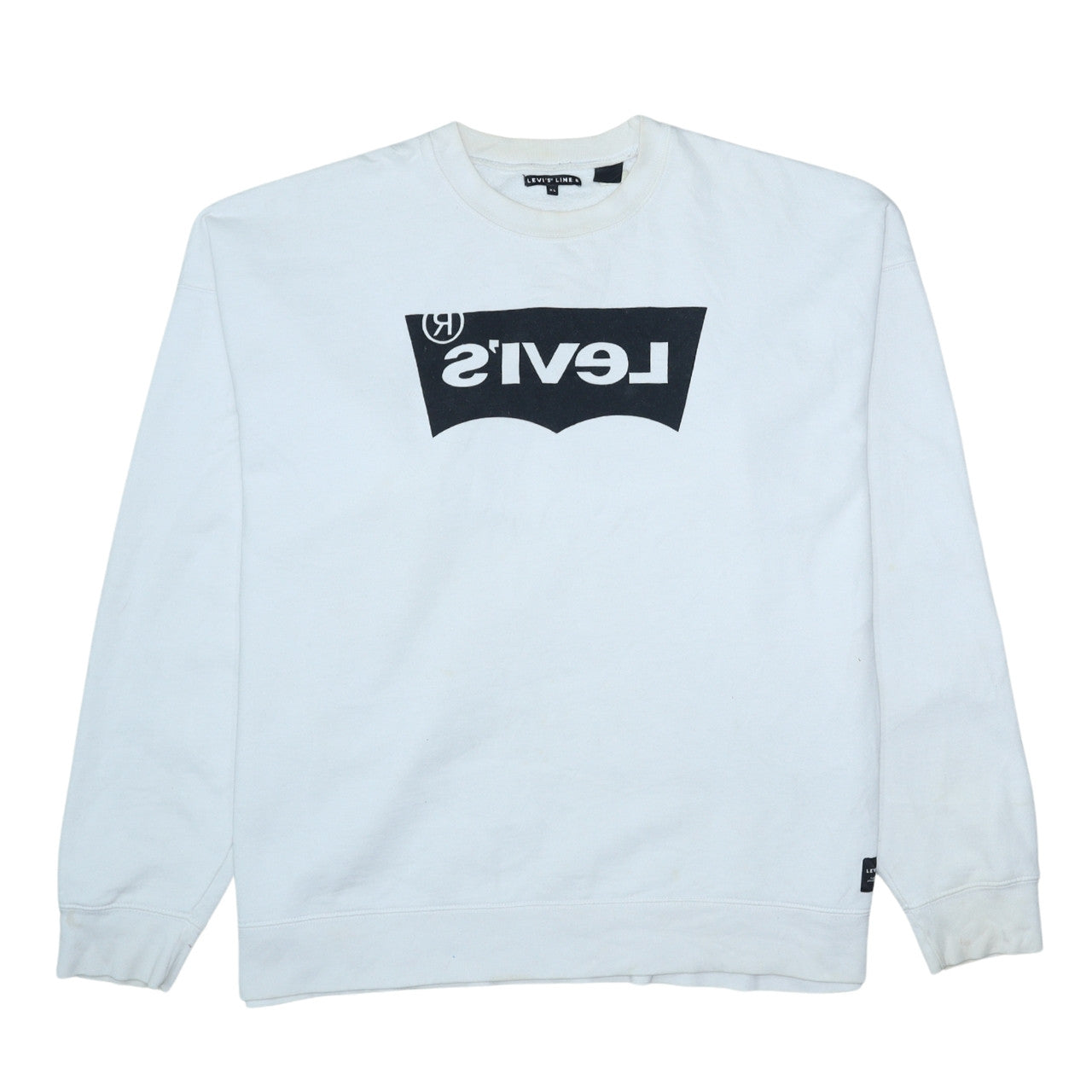 Mens UK Size XL Levi's White Pullover Sweatshirt