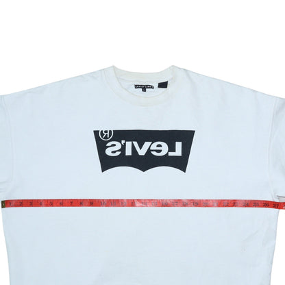 Mens UK Size XL Levi's White Pullover Sweatshirt