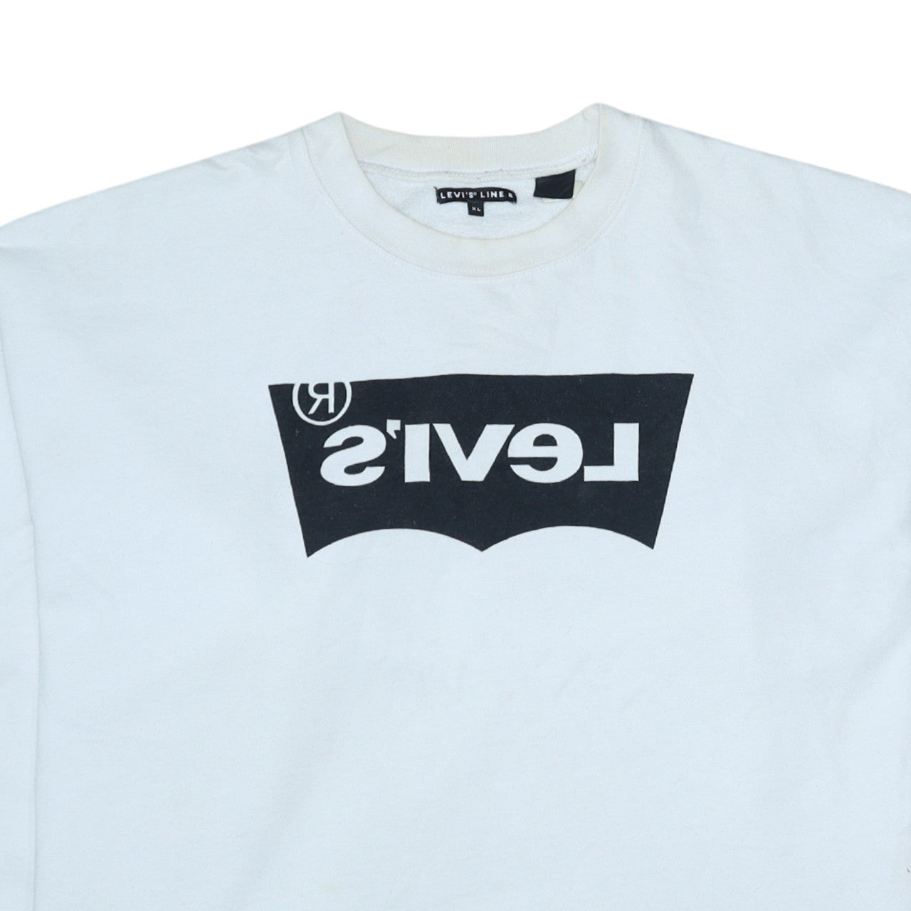Mens UK Size XL Levi's White Pullover Sweatshirt