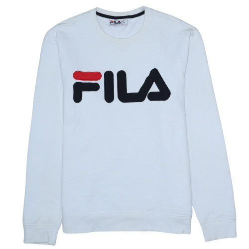 Mens UK Size M FILA White Pullover Sweatshirt