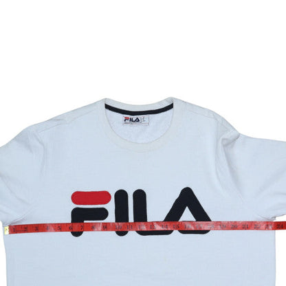 Mens UK Size M FILA White Pullover Sweatshirt