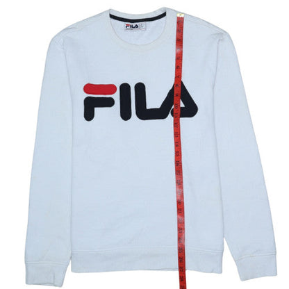 Mens UK Size M FILA White Pullover Sweatshirt