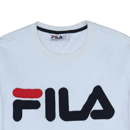 Mens UK Size M FILA White Pullover Sweatshirt
