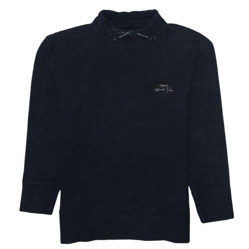 Mens UK Size L Weird Fish Blue Pullover Sweatshirt